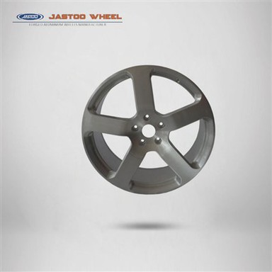 Jantes de voiture argentées brossées de style monobloc de 22 pouces