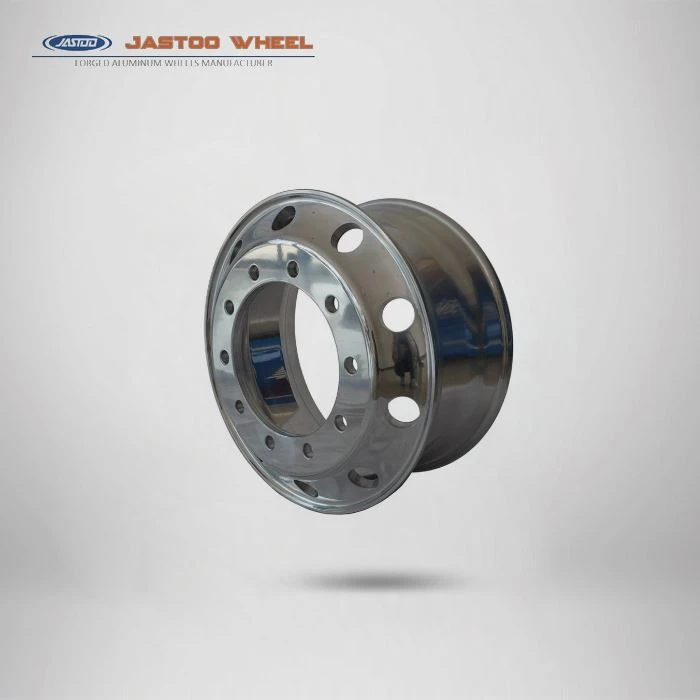 Roues en aluminium de camion forgé de 24,5 × 8,25 pouces avec des jantes PCD 285,75 mm et 10 boulons