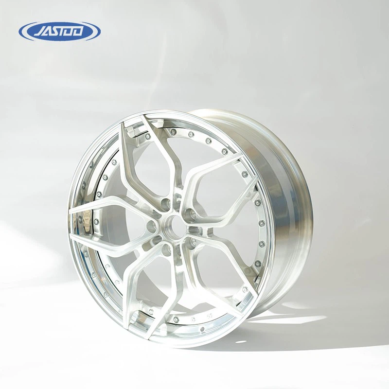 Forged 2 Piece Brushed Car Wheels For Audi R8