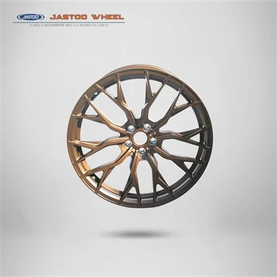 Roues de voiture forgées en bronze mat de 21 pouces 5x112